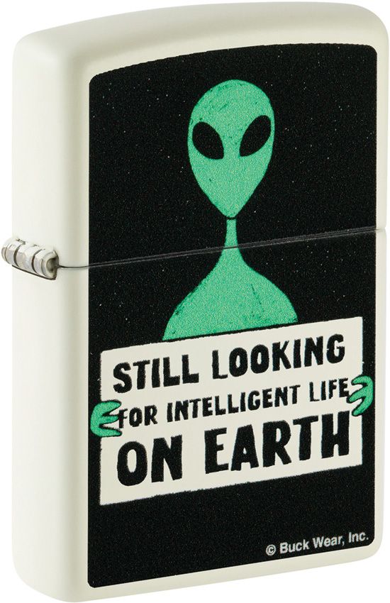 ZO25486 Zippo Buck Wear Alien Glow-in-the-Dark Lighter