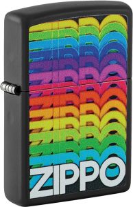 Zippo Tecno Design Black Matte Lighter