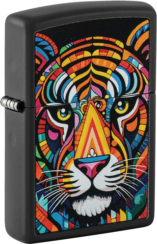 Zippo Tiger Stripes Black Matte Lighter