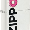 Zippo Frosted White Matte Lighter
