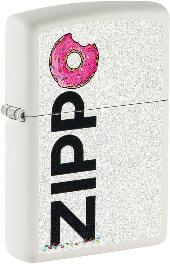 Zippo Frosted White Matte Lighter