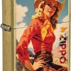 Zippo Rancher Design Street Brass Lighter