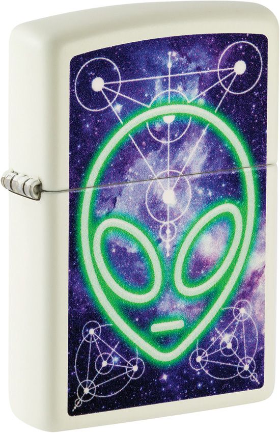 Zippo Glowing Alien Lighter - Glow in the Dark