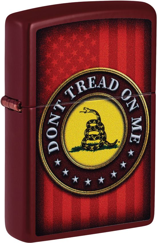 ZO26694 Zippo Don't Tread On Me Lighter - Merlot