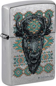 ZO26697 Zippo Buck Wear Lighter - Street Chrome