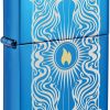 Zippo Fancy Flame High Polish Blue Lighter