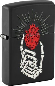 Zippo Undying Love Lighter - Black Matte