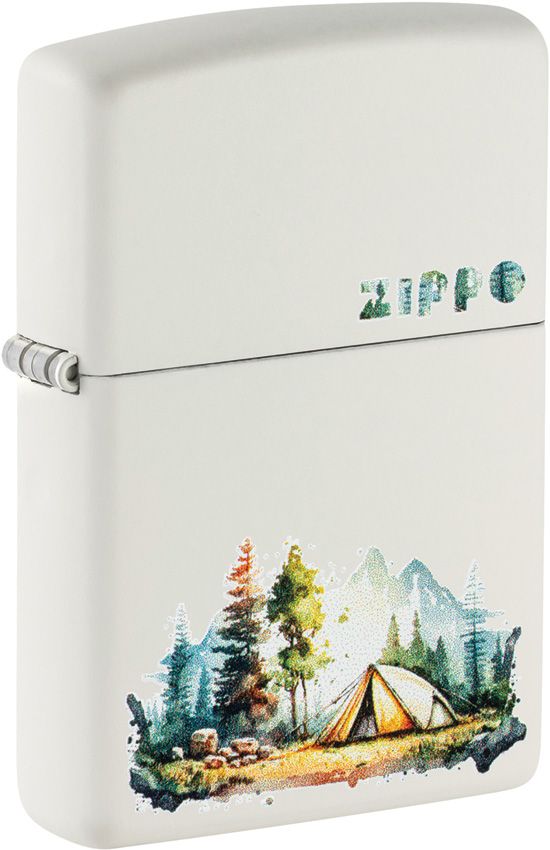 Zippo Nature Retreat Lighter - White Matte