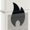 Zippo Flame Gradient White Matte Lighter