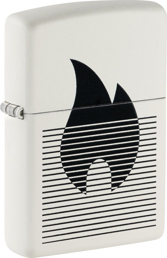 Zippo Flame Gradient Lighter - White Matte