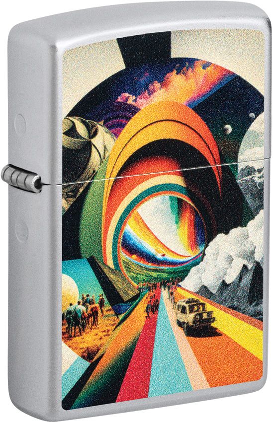 Zippo Trippy Travel Lighter Satin Chrome