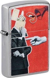 Zippo Collage Design Lighter Street Chrome