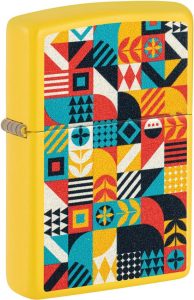 ZO26922 Zippo Barn Quilt Lighter - Yellow Painted Design