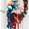 Zippo Painted Eagle White Matte Lighter