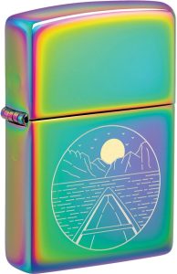 Zippo Moon Canoe Lighter - Multi-Color Design
