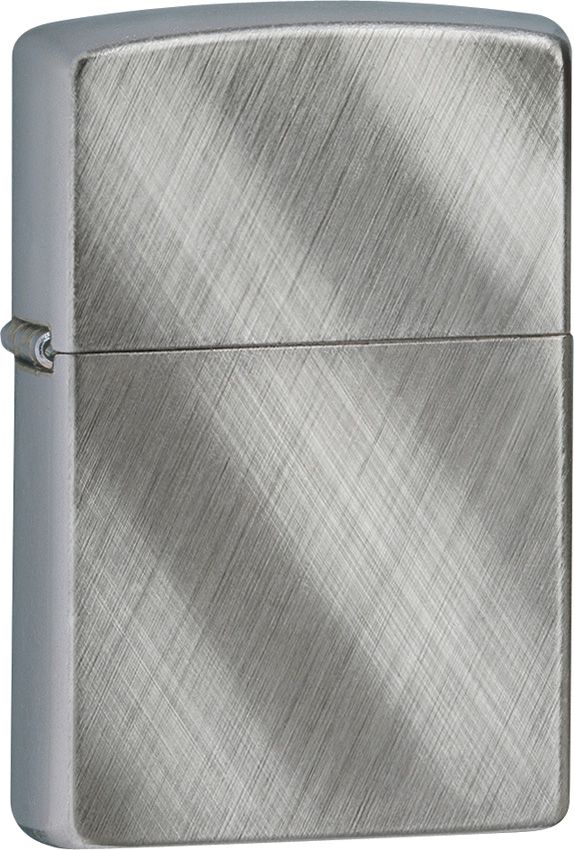 Zippo Diagonal Weave Lighter - Brushed Chrome