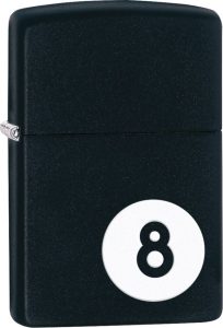 Zippo 8-Ball Lighter - Black Matte