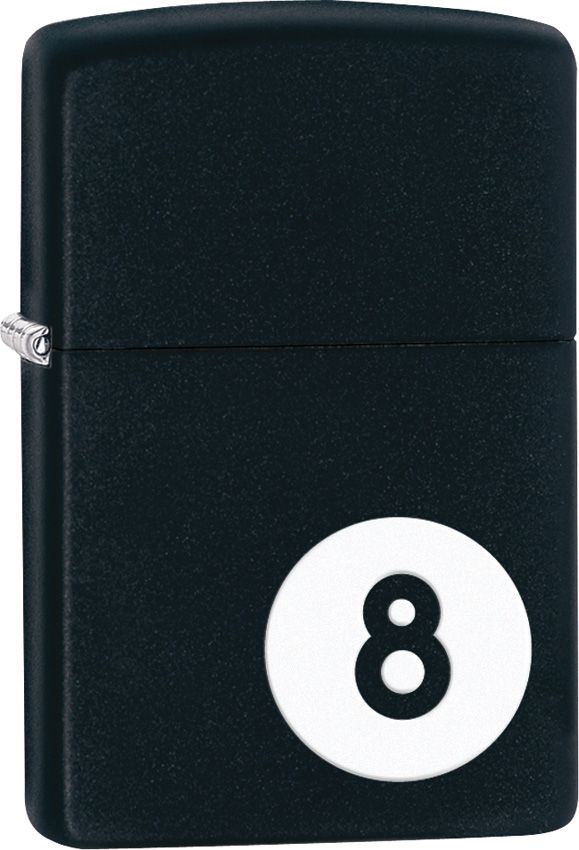 Zippo 8-Ball Lighter - Black Matte