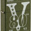 Zippo VE/VJ Day 1941 Replica Lighter Green Crackle w/ Box