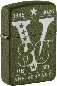 ZO46949 Zippo VE/VJ Day 1941 Replica Lighter - Green