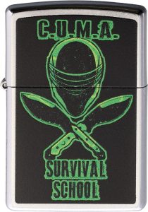 Zippo CUMA Survival School Lighter - Street Chrome