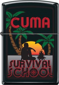Zippo CUMA Survival School Lighter - Black Matte
