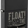 Zippo Float The Unknown Design Black Matte Lighter