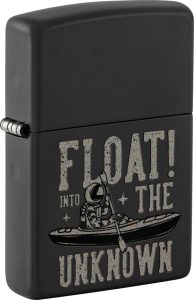 ZO53175 Zippo Float The Unknown Design - Black Matte