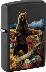 ZO53225 Zippo Linda Picken Lighter - Black Matte