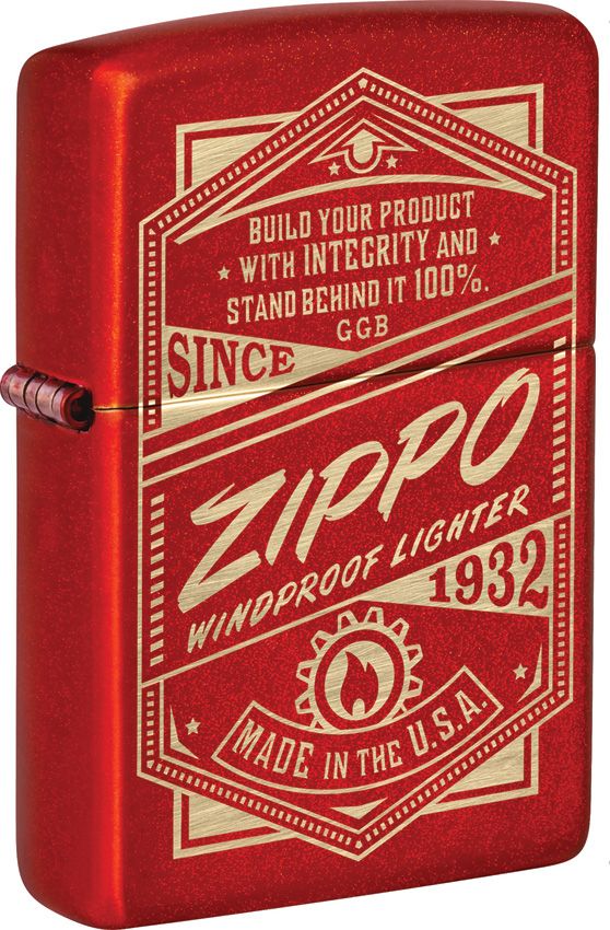 Zippo IT Works Design Lighter - Red Matte