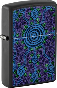 ZO53321 Zippo John Smith Gumbula Design - Black Matte