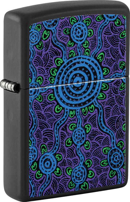 ZO53321 Zippo John Smith Gumbula Design - Black Matte
