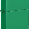 Zippo Grass Green Matte Lighter - Boxed