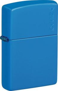 ZO53477 Zippo Classic Sky Blue Lighter - Iconic Zippo Design