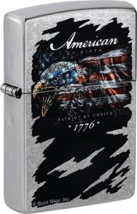 ZO53483 Zippo Buck Wear Eagle Design Street Chrome