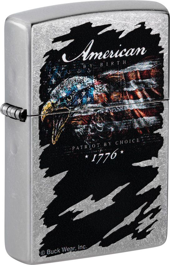 Zippo Buck Wear Eagle Design Street Chrome