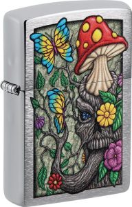 Zippo Freaky Nature Brushed Chrome Lighter