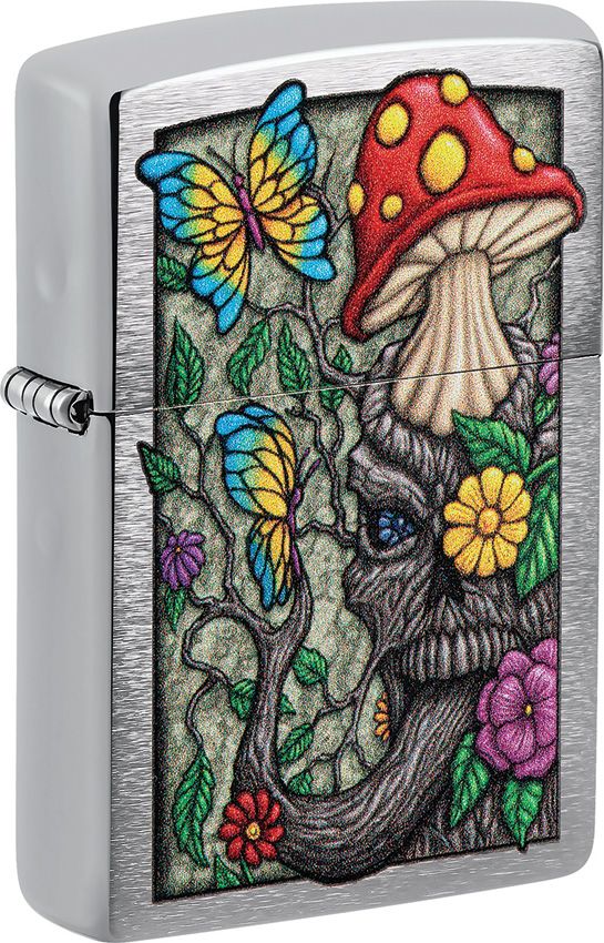 Zippo Freaky Nature Brushed Chrome Lighter
