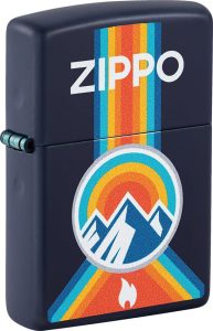 Zippo Outdoor Logo Navy Matte Lighter