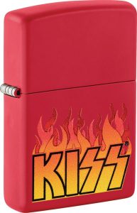 ZO53542 Zippo KISS Lighter Red Matte - Licensed Design
