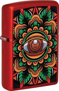 Zippo Counter Culture Eye Metallic Red Lighter