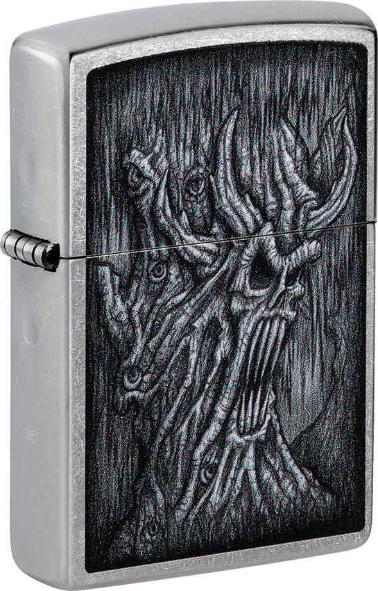 Zippo Evil Tree Lighter - Street Chrome
