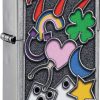 Zippo All Luck Street Chrome Lighter