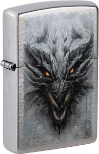 ZO54825 Zippo Dragon Lighter - Linen Weave