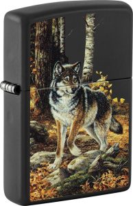 ZO56526 Zippo Linda Picken Wolf Lighter - Matte