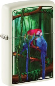 ZO56648 Zippo Carol Cavalaris Bird Lighter - Glow Dark