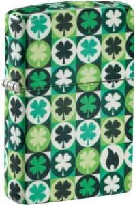 Zippo Clover Design Glow in Dark Lighter