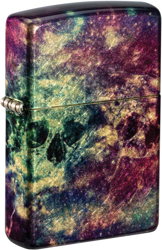 Zippo Galaxy Skull Lighter - Brass 540 Fusion Design