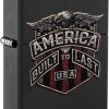 Zippo Buck Wear America Lighter Black Matte