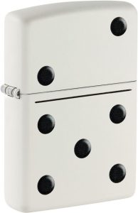 ZO58392 Zippo Domino Lighter - White Matte